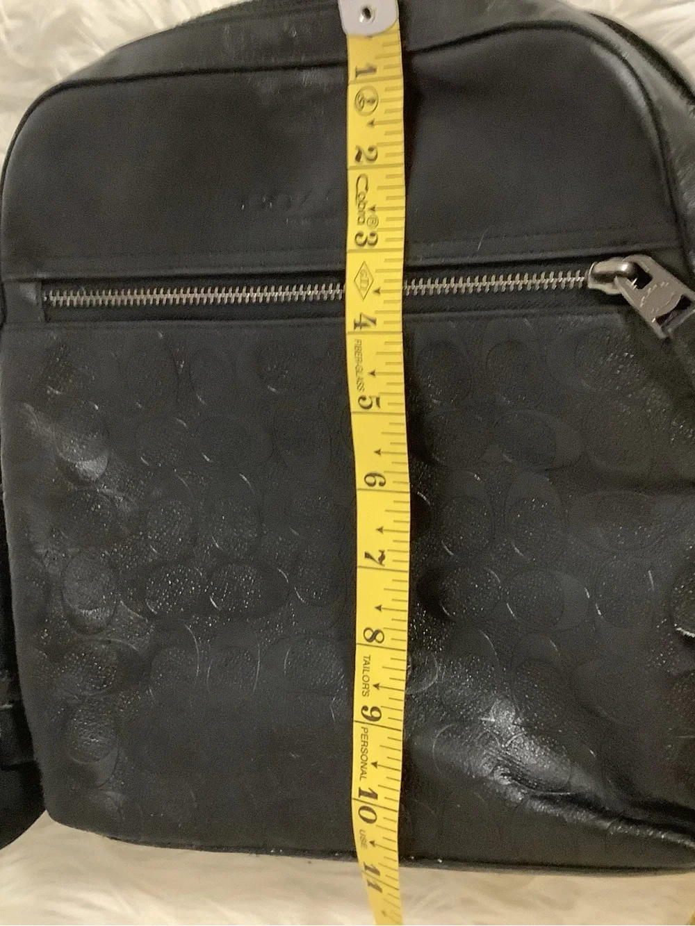 COACH Houston  Bag In Signature Leather Crossbody Black